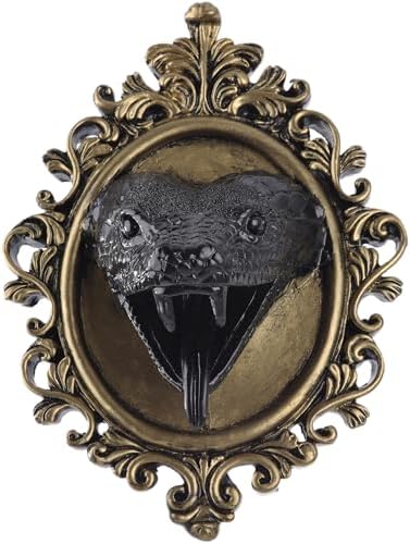 Gothic Animal Head Wall Sculpture Snake Decor