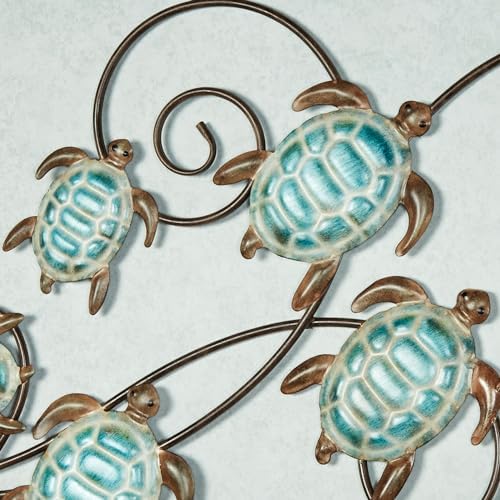 Touch of Class Coastal Style Turtle Metal Wall Art