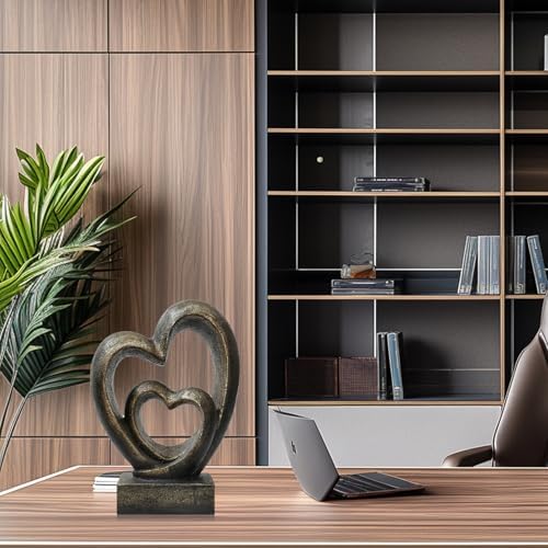 Heart Statue Decoration Romantic Sculpture for Home and Office