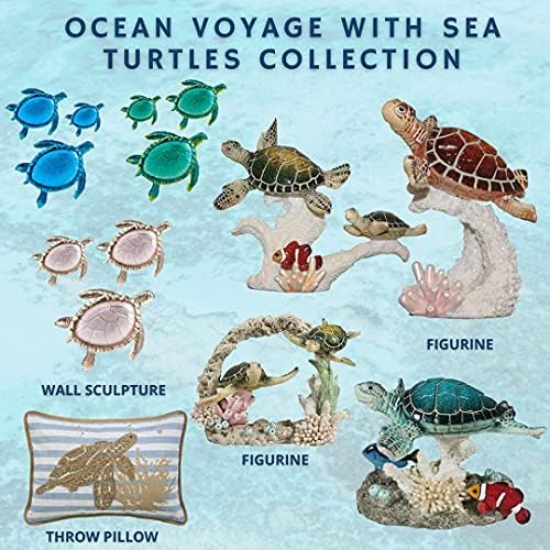 Comfy Hour Ocean Voyage 7 Inch Sea Turtle Wall Decor Frame