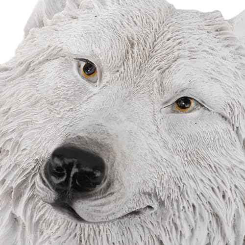 Flexman White Wolf Wall Decor Sculpture