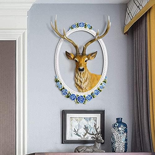 Handmade Deer Head Wall Sculpture Resin Art Decor