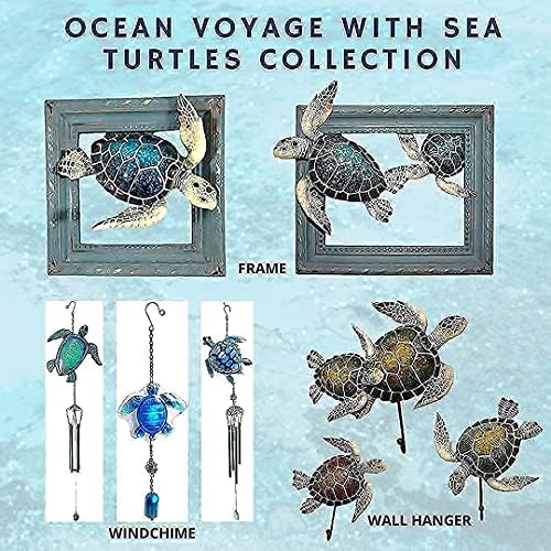Comfy Hour Ocean Voyage Wall Decor Turtle Frame Set