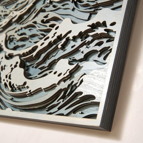 NEODECO Parametric Wood Waves Wall Decor