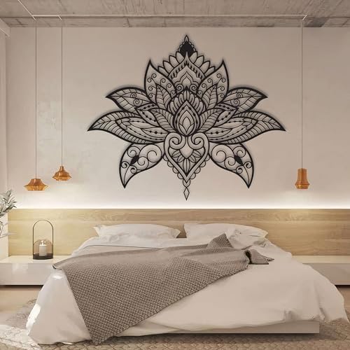 Mandala Lotus Metal Wall Art - 18 x 21