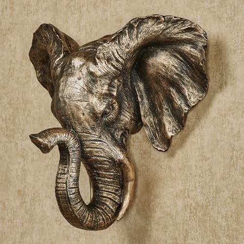 Touch of Class Hakimi Elephant Bust Wall Sculpture
