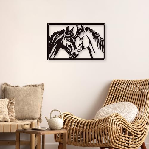Xedatric Metal Horse Wall Art 1pc Decor