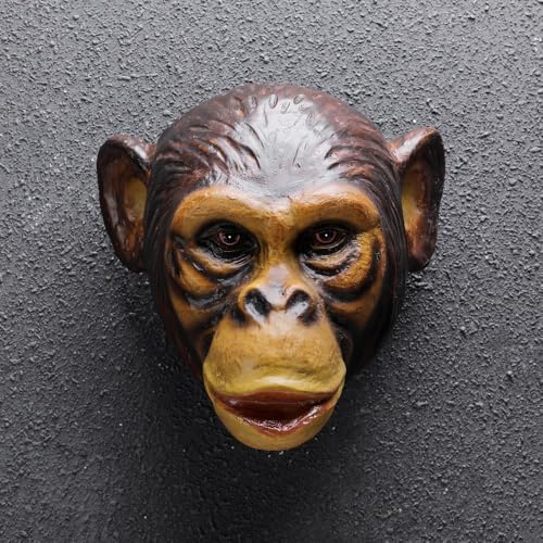 Tiger Horse Head Wall Decor Sculpture Resin Wall Art for Home Office Kitchen Bar