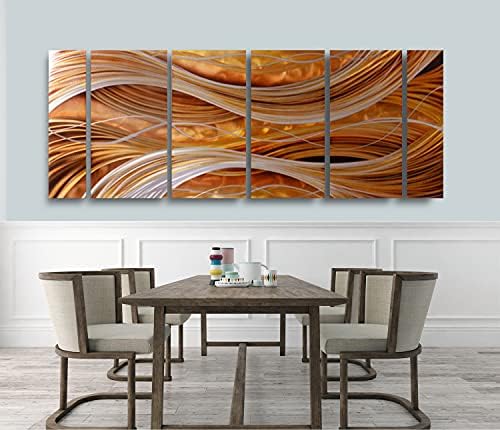 Yihui Arts Abstract Metal Wall Art Set - 6 Piece