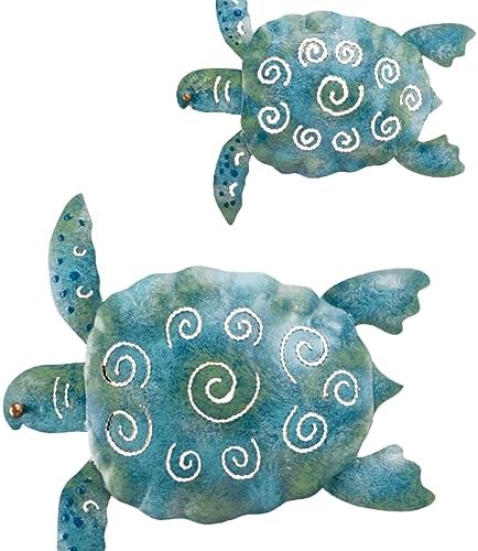 Regal Art Gift Sea Turtle Wall Decor 95 Inch Handcrafted Metal Ocean Art