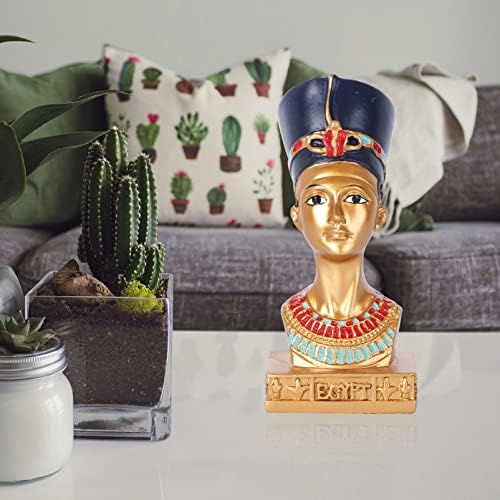BESPORTBLE Nefertiti Statue Resin Sculpture Home Decor