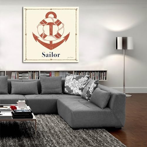 Epic Art Vintage Nautical Wall Art 36x36