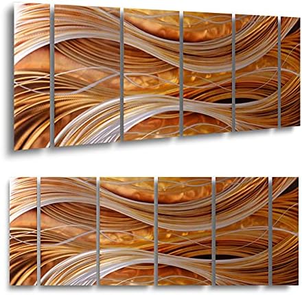 Yihui Arts Abstract Metal Wall Art Set - 6 Piece