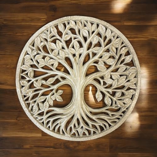 Top Brass Tree of Life Wall Sculpture - 11 58 Diameter