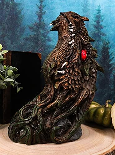 Fantasy Green Dryad Tree Wall Decor with LED Eyes