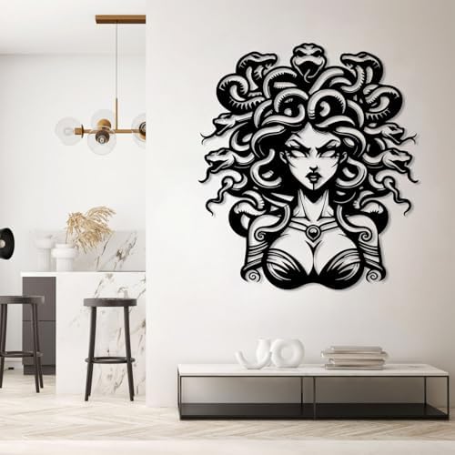 Larnt Medusa Wall Art Black 21x24 Inch