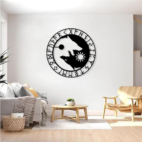 Idadey Wolf Metal Wall Art 19x19in