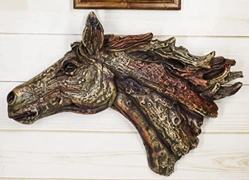 Ebros Gift Mustang Horse Head Wall Sculpture 185 Inches Wide