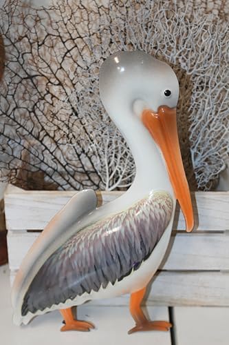 13x13 Inch Decorative Metal Pelican Wall Decor