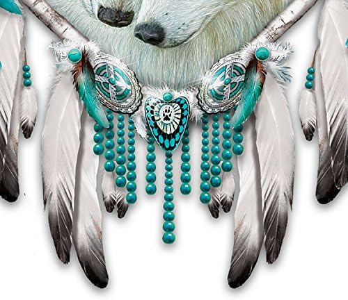 Native American-Style Wolves Kindred Spirits Wall Decor Dreamcatcher