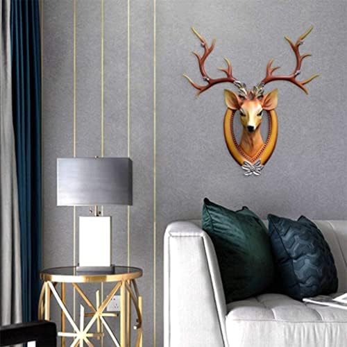 FEHUN Deer Head Wall Sculpture Brown 66x61cm