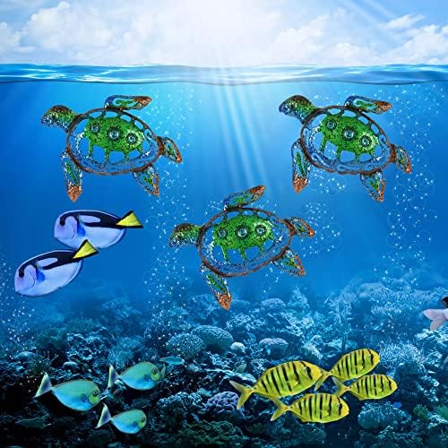BVLFOOK Sea Turtle Wall Decor Set of 3 10 Inch
