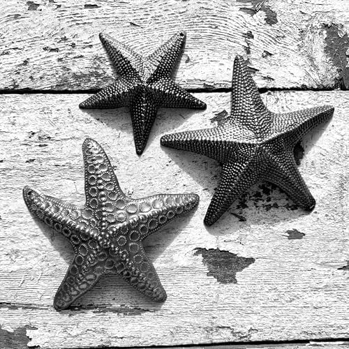 Starfish Wall Art Set of 3 Recycled Nautical Decor