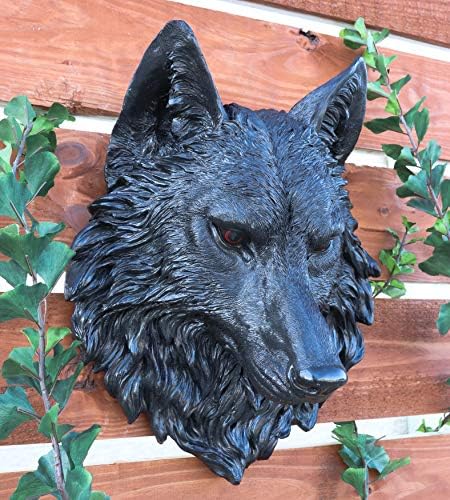 Ebros Large Gothic Black Wolf Wall Sculpture