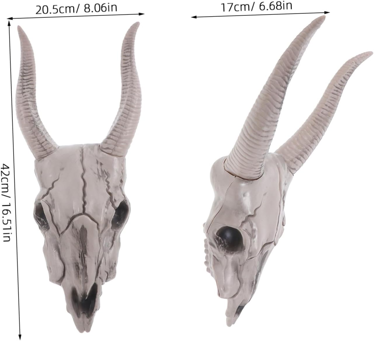 Realistic Skull Sheep Head Gothic Wall Decor Halloween Indoor Sculpture