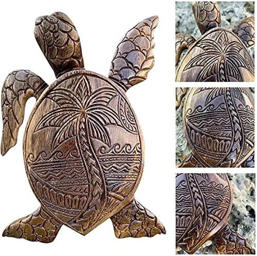 Siluyado Hawaiian Turtle Wall Sculpture - Ocean Resin Decor for Bathroom