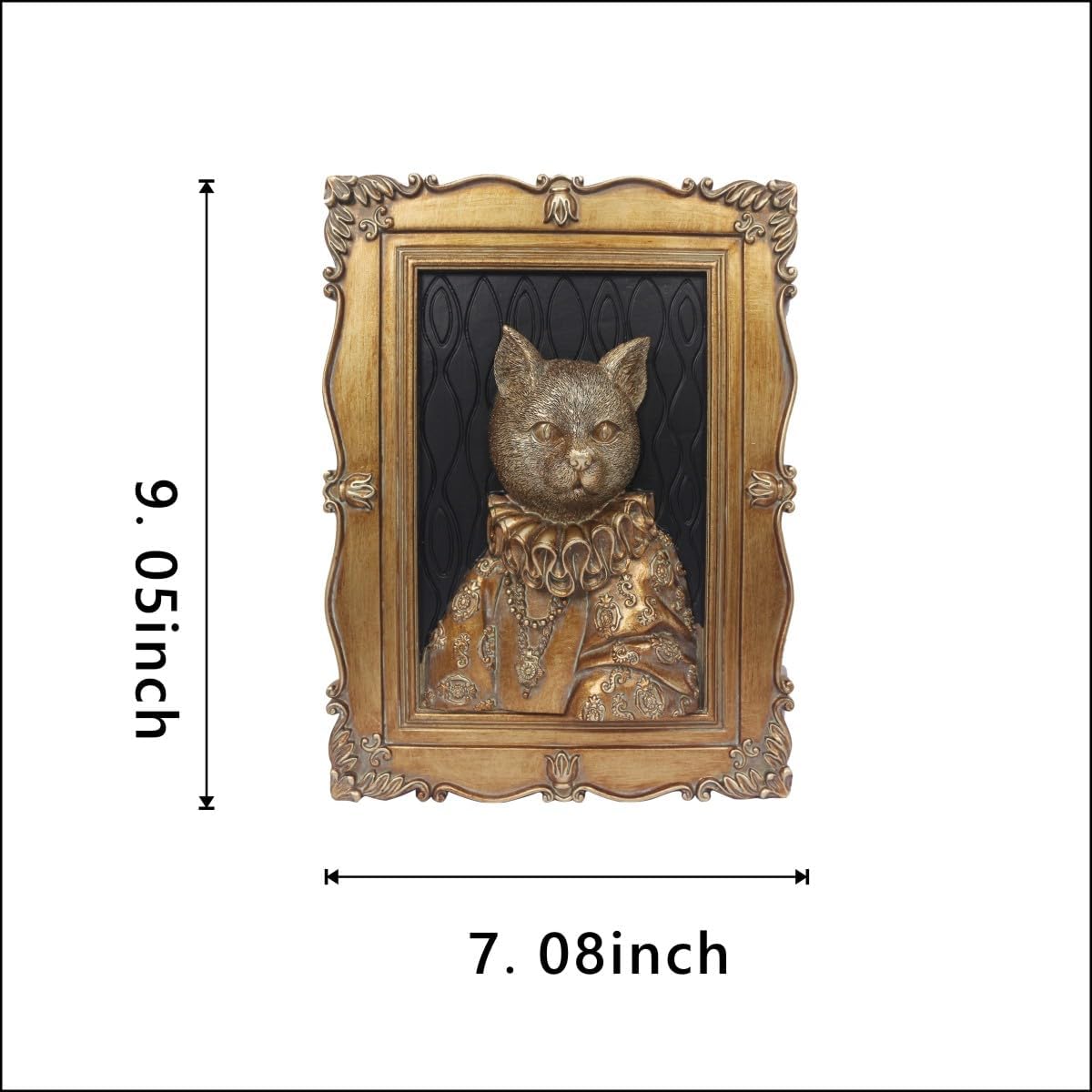 Esvinte Vintage Cat Wall Sculpture Decor