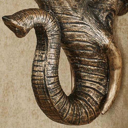 Touch of Class Hakimi Elephant Bust Wall Sculpture