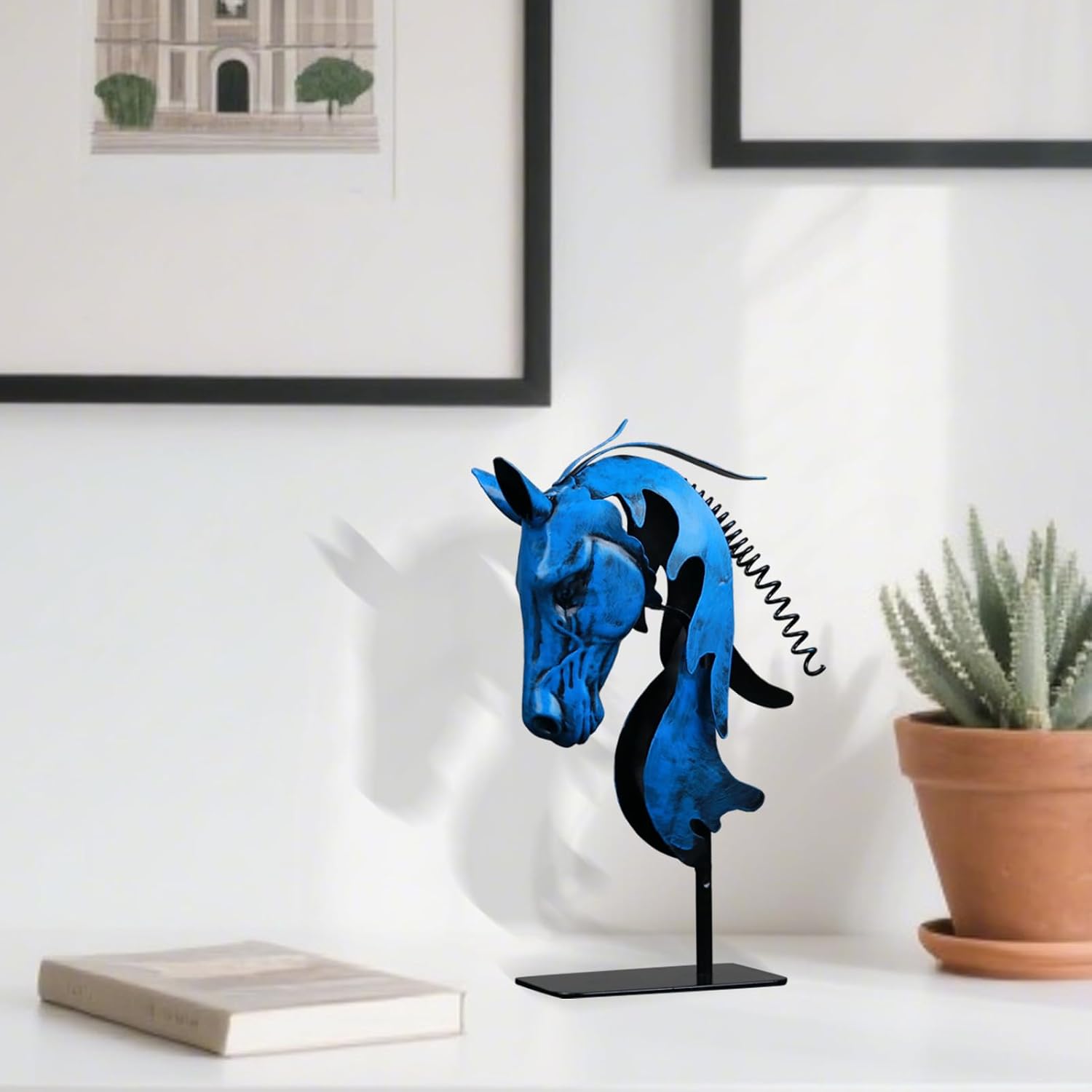 Handmade Horse Statue - Rustic Decor for Office and Home