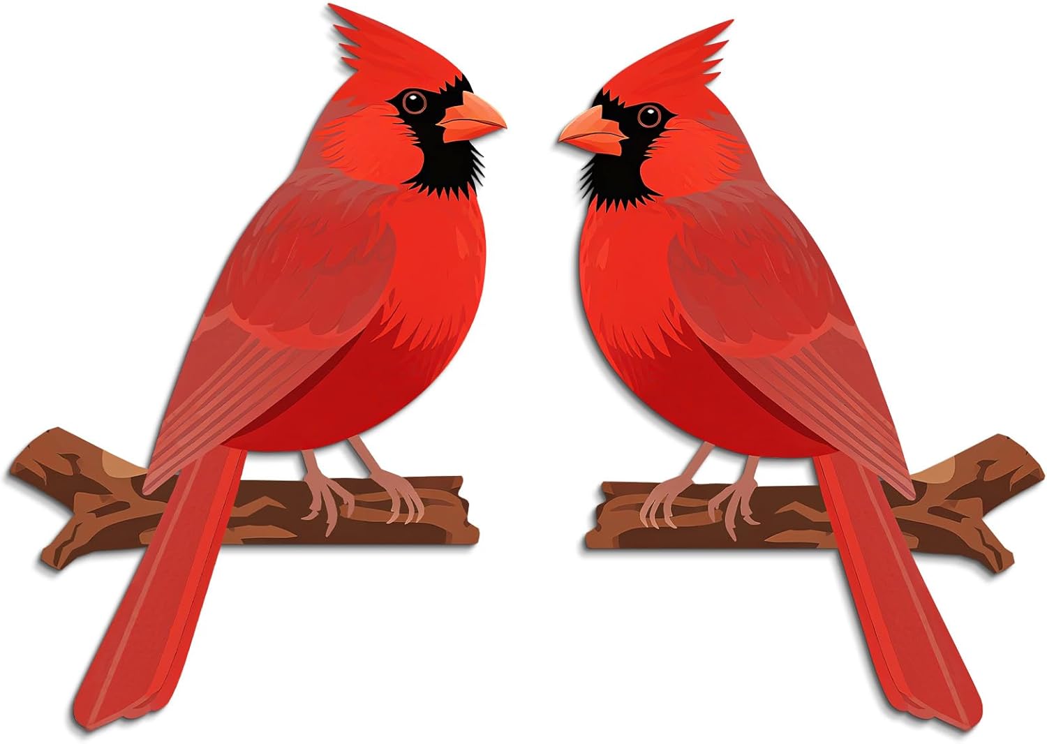COLOR VALLEY ART Cardinal Door Topper Wall Decor 2Pcs