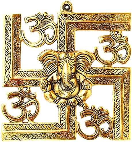 Himalayan Craft Ganesha Wall Hanging Brass Statue Decor