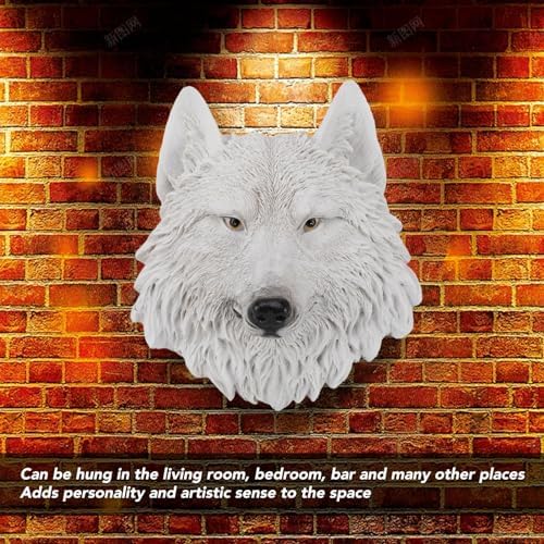 Flexman White Wolf Wall Decor Sculpture