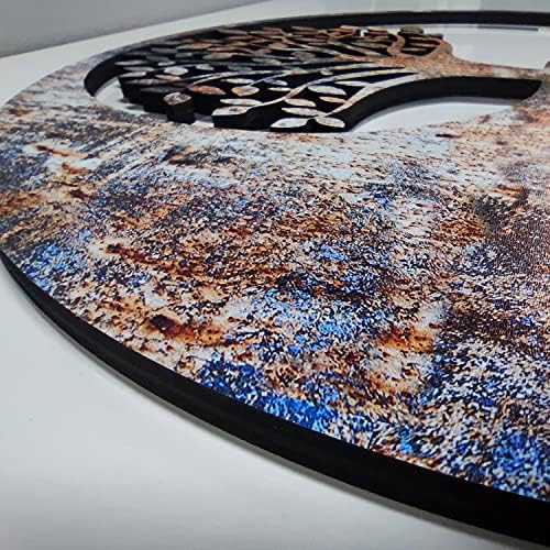 Venovez Yin Yang Wall Decor Wood-Metal Sculpture