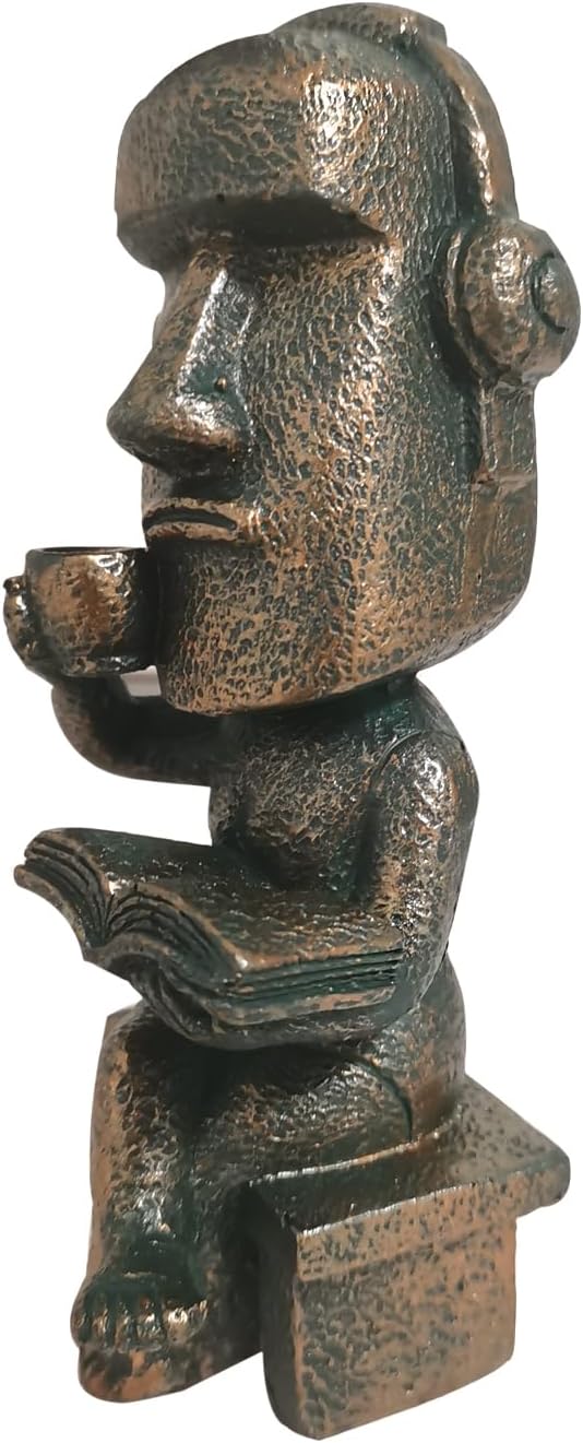 Lifexquisite Easter Island Statue Tea Moai Figurine for Home and Office Decor