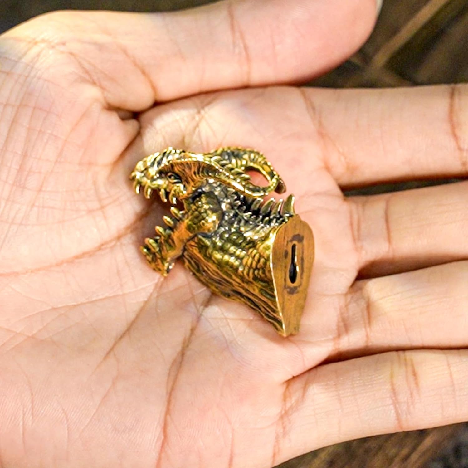 CHOVY Vintage Brass Banjo Dragon Head Wall Decor 1