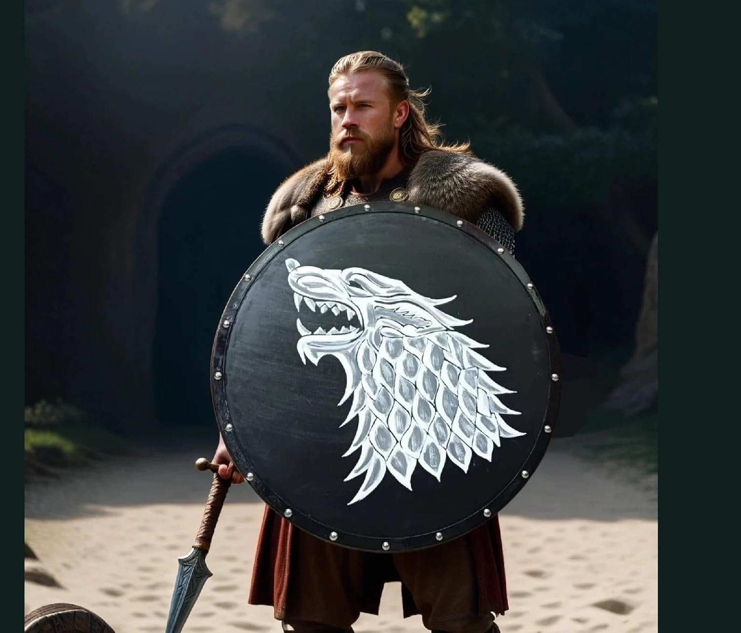 The Spidy Viking Shield Game of Thrones Inspired Limited Edition Wall Decor 30 Inches