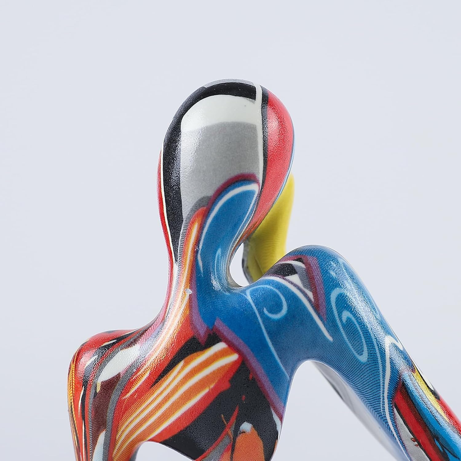 BrownLove 3pcs Abstract Human Body Art Statue Modern Resin Decor for Home Office Shelf Bookcase