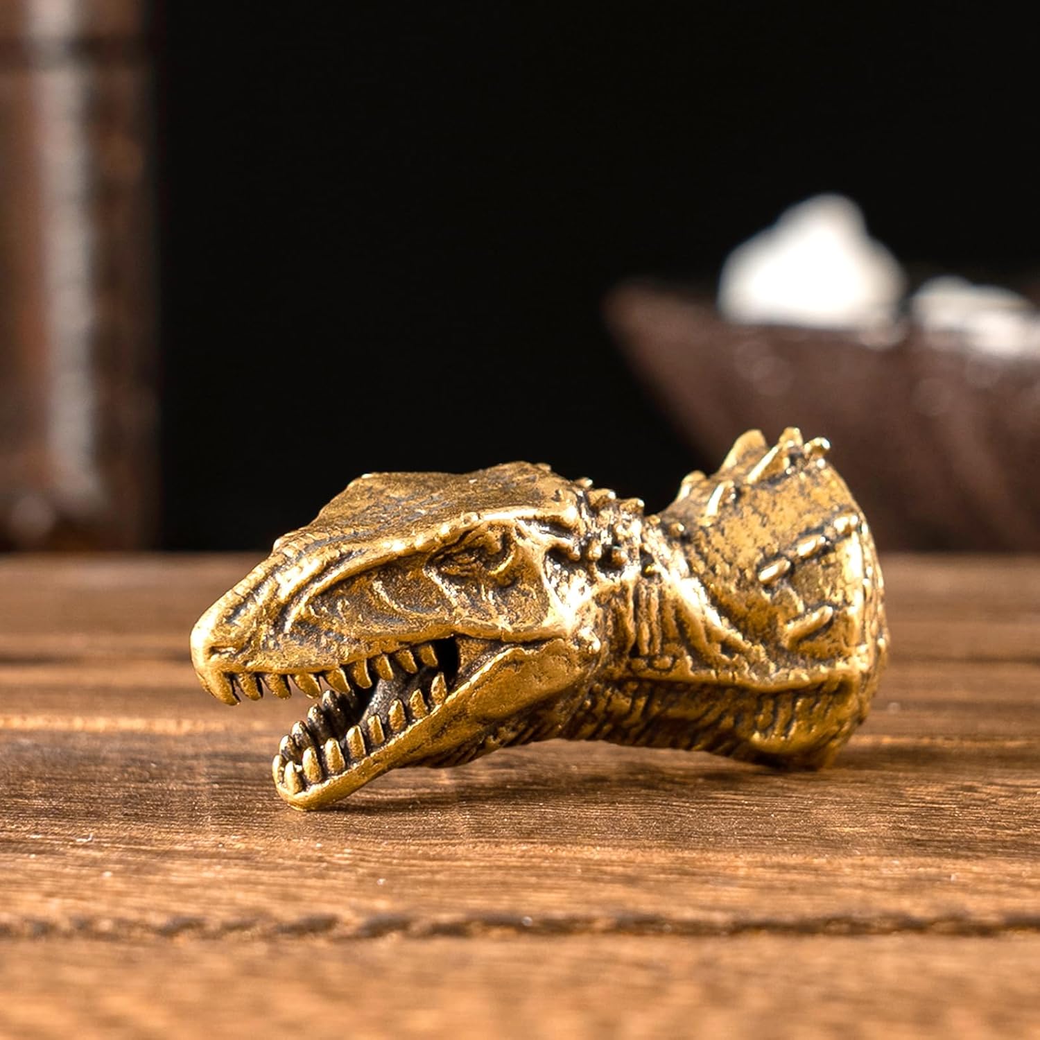 CHOVY Vintage Brass Banjo Dragon Head Wall Decor