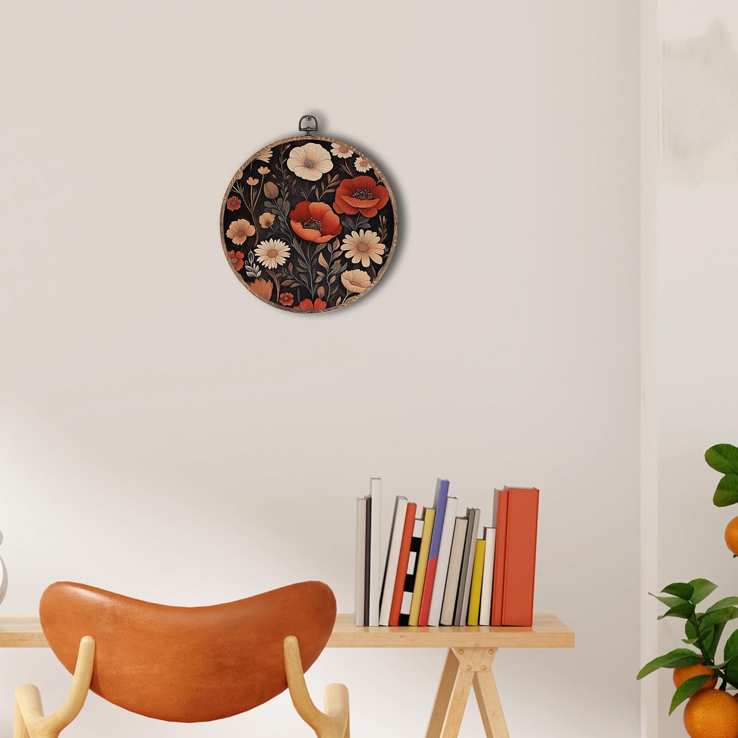 Tzhim Vintage Moody Floral Wall Art 10x10 Inch