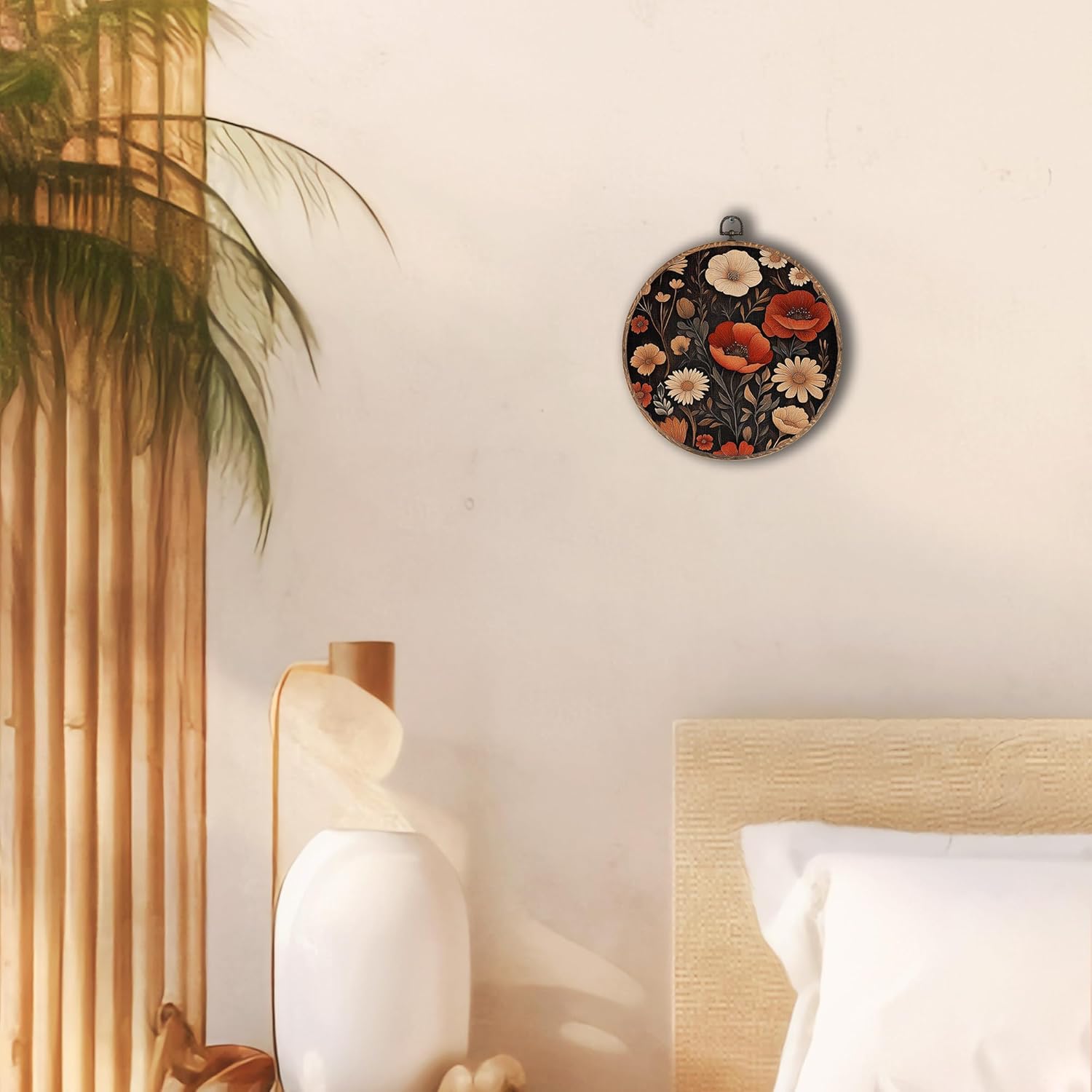 Tzhim Vintage Moody Floral Wall Art 10x10 Inch