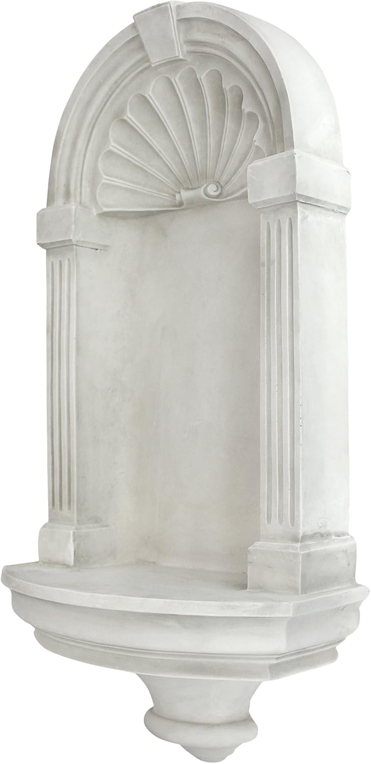Design Toscano Wall Niche Display Shelf Medium 21 Inches Tall Cast Stone Resin Antique Stone