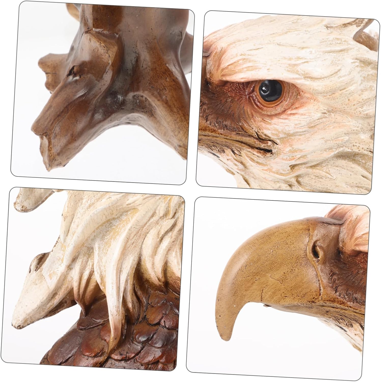 ULDIGI Animal Head Resin Eagle Statue for Home Office Decor