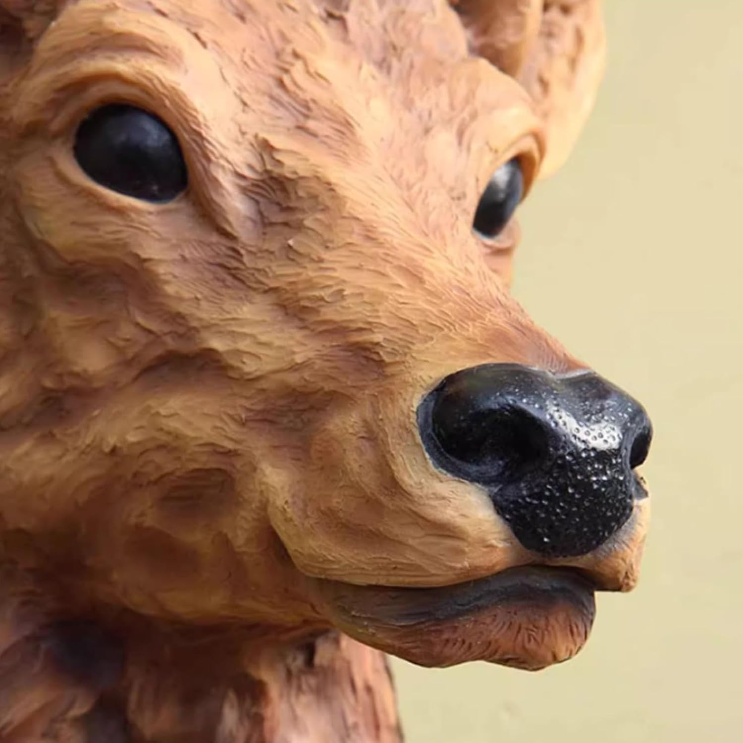 Realistic Resin Deer Head Wall Decor Faux Taxidermy Sculpture