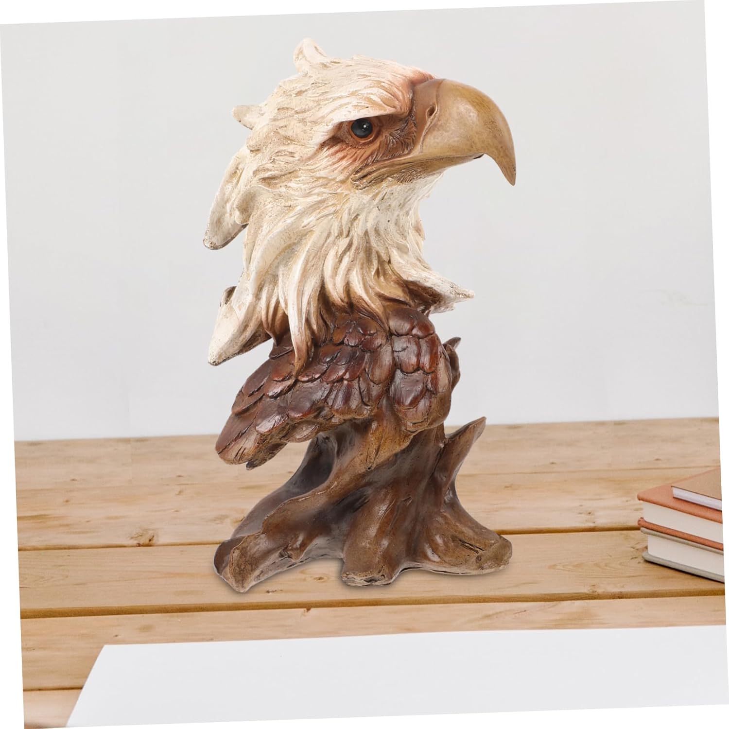 ULDIGI Animal Head Resin Eagle Statue for Home Office Decor