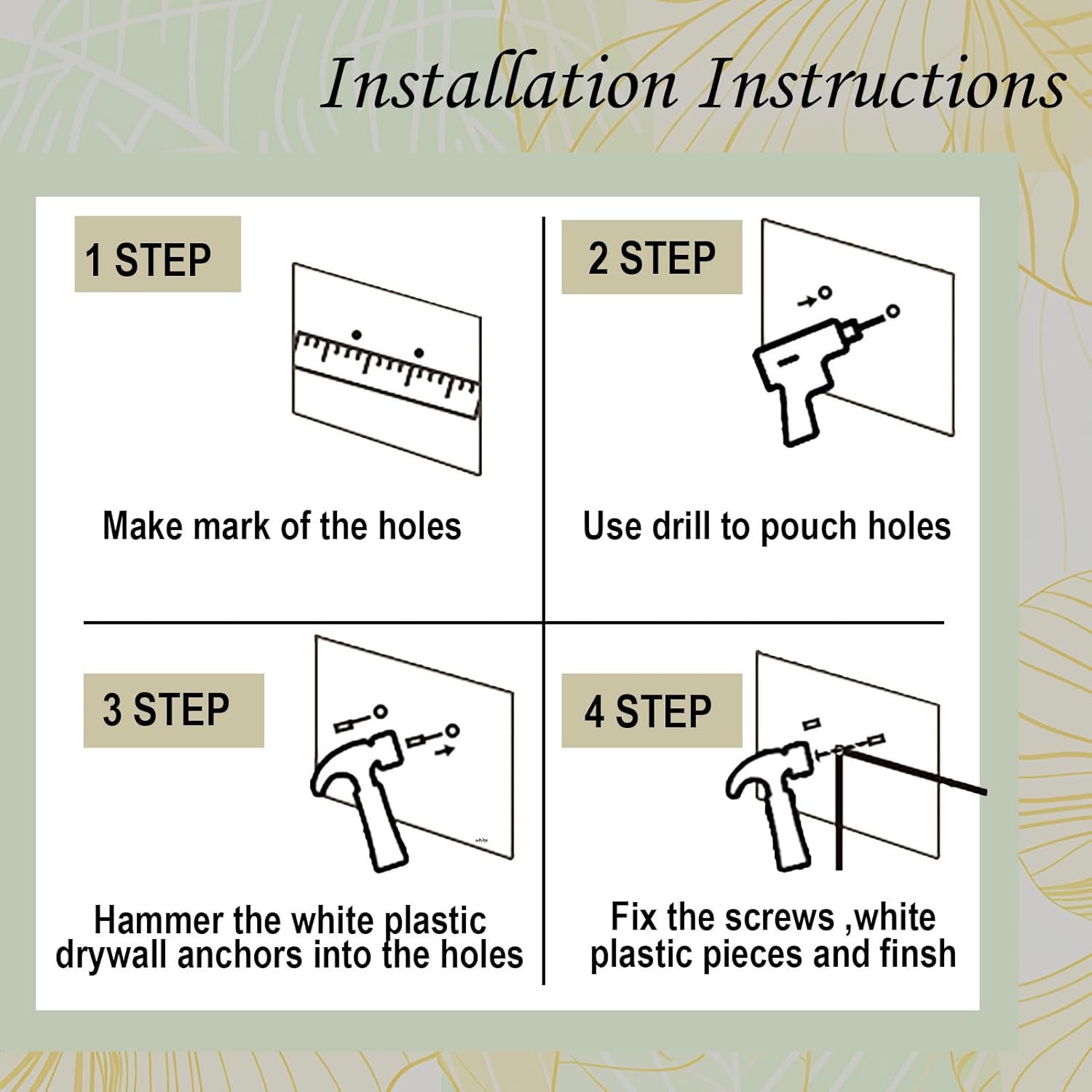 3 Pcs Metal Abstract Wall Decor Modern Geometric Black Wall Sculptures