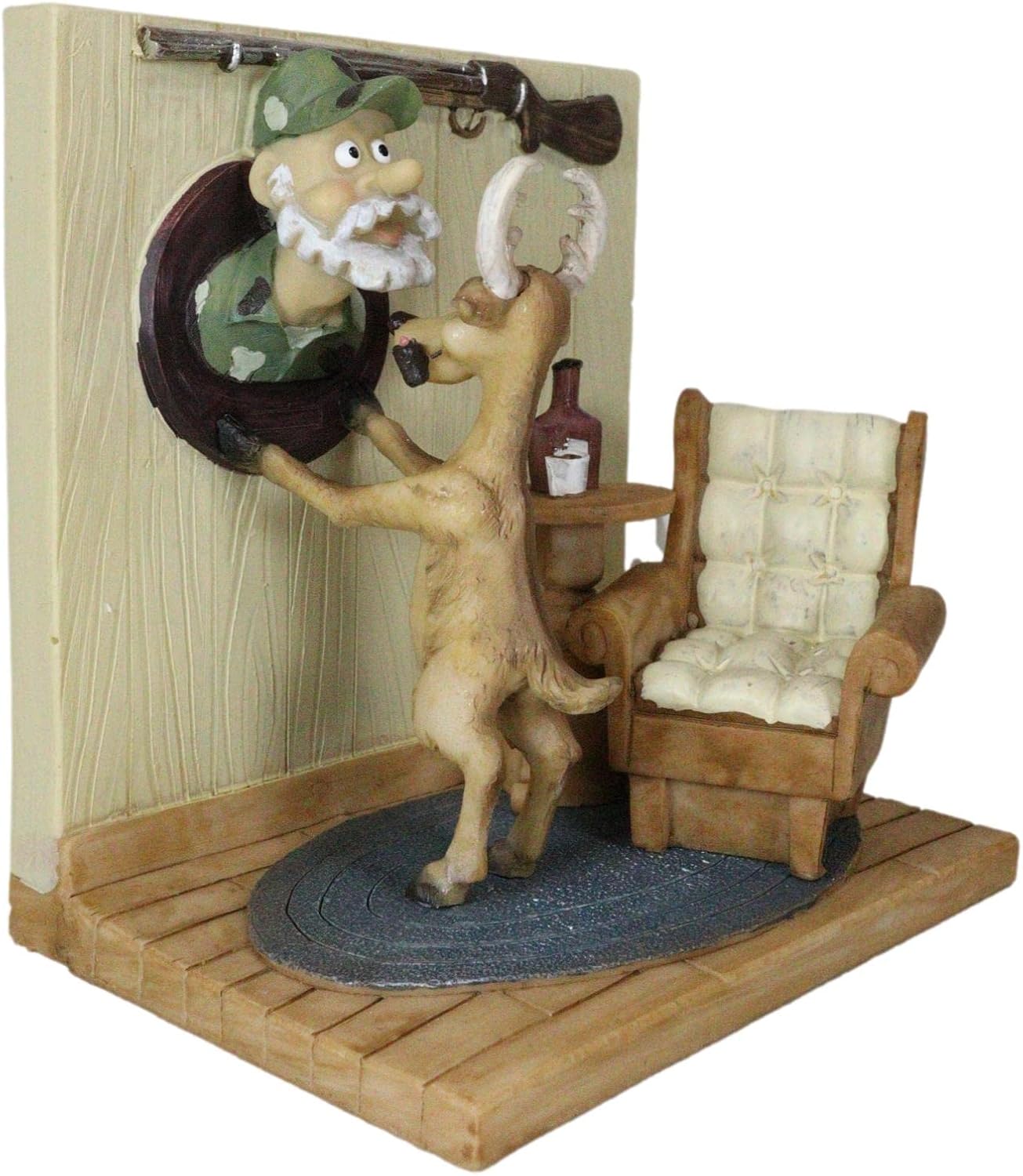 Ebros Gift Comical Buck Stag Deer Wall Decor